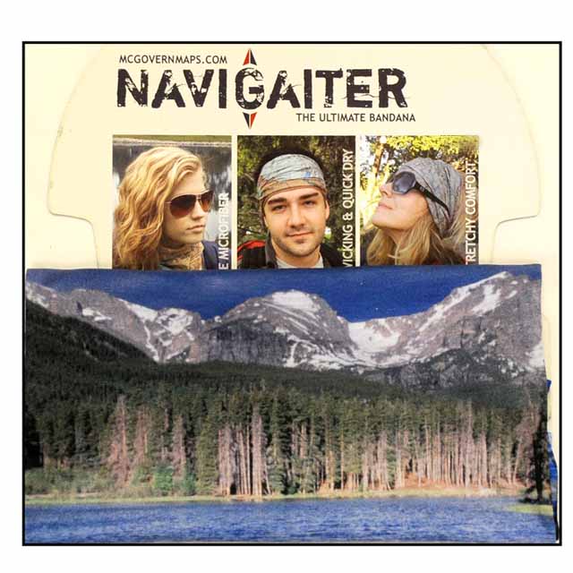 Bear Lake NaviGator A picture of a Bandana - Sprague Lake and a picture of a mountain.