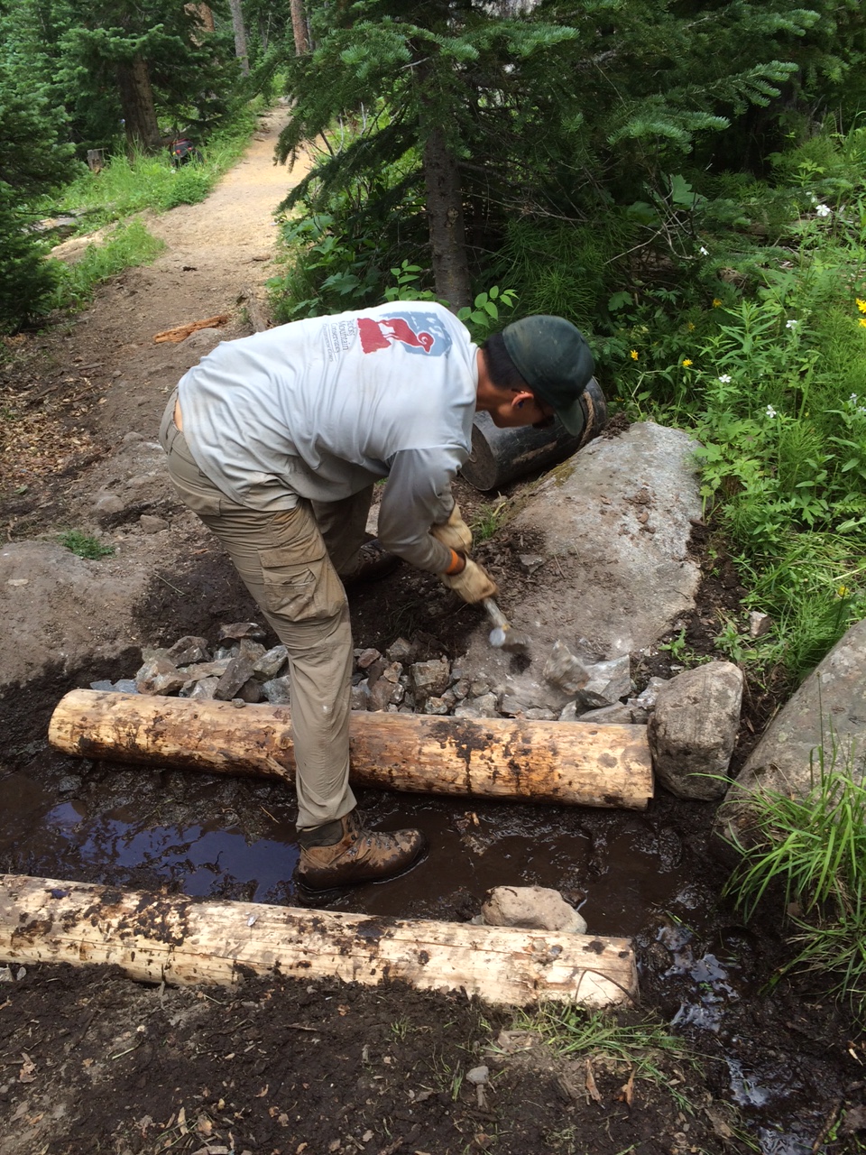 Chivy beginning the anchor work