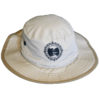 Hatfront A white Rocky Mountain National Park Bucket with a logo on it.