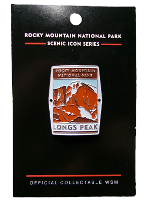 Walking Stick Medallion - Longs Peak
