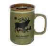 A green Mug - RMNP Elk with a deer on it.