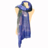 MBlueScarf A blue Sprague Lake scarf on a mannequin.