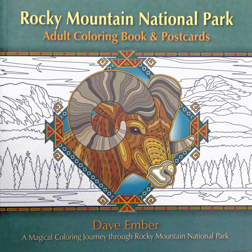 Adult Coloring Book front (2) RMNP Adult Coloring Book & Postcards.