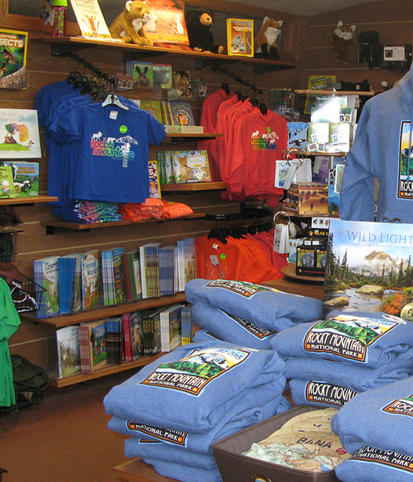 A display of t - shirts in a store.