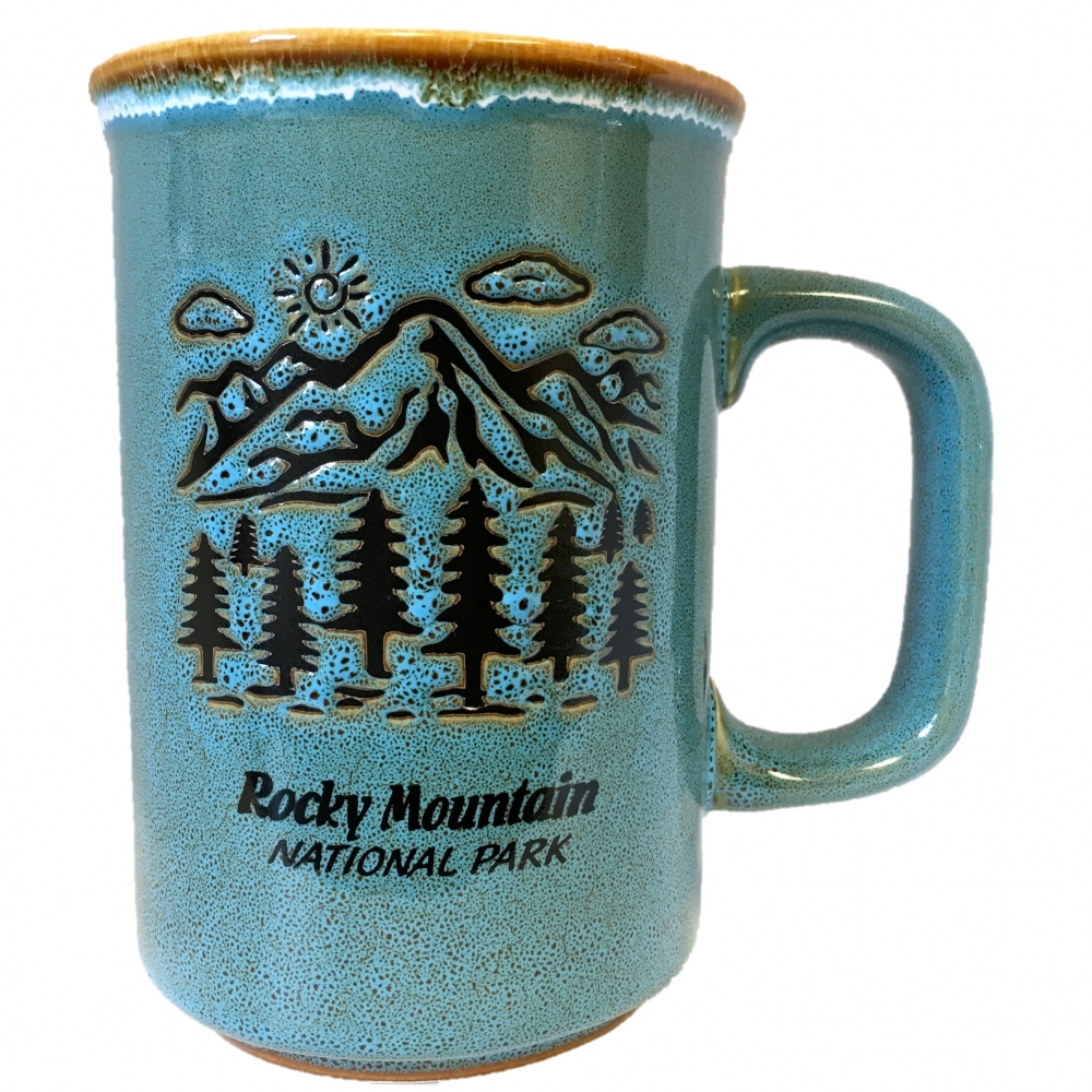 Blue Scenery Mug Rocky Mountain National Park Mug - RMNP Mountain Scene