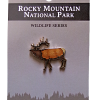 Elk Animal Pin Enamel pin of an elk on a card labeled "RMNP North American Wildlife Series Elk.