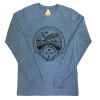 Blue long sleeve shirt A blue Long Sleeve Shirt - RMNP Dream Lake with an image of an eagle.