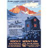 Rocky Mountain National Park postcard featuring Longs Peak WPA.