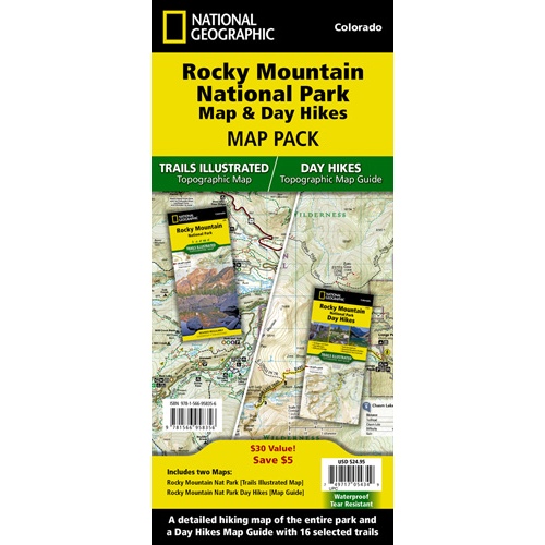 Map pack National Geographic RMNP & Day Hikes Map Bundle