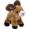 A brown Plush - Bighorn 7" with horns on a black background.