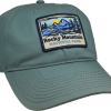 Rocky Watercolor Mountains Patch Hat.