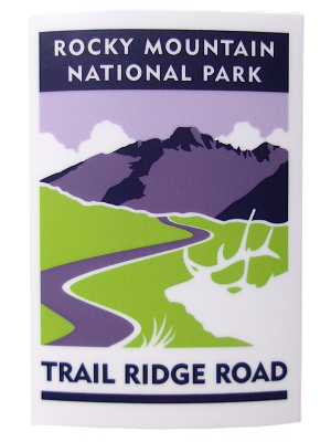 Sticker - RMNP Travel Sticker Trail Ridge Road