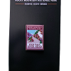 Part of the Scenic Icon Series, this collectible pin showcases Rocky Mountain National Park's Old Fall River Road with a mountain goat and landscape, set against a black card. Product: Pin - RMNP Old Fall River Road.