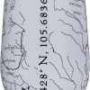 Wine mUg 2 A white Insulated Tumbler - RMNP Map Wine Tumbler.