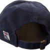 A navy baseball cap with an emblem on the back, Hat - RMNP Night Sky Bear.