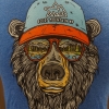 20240908_115218 Product Description: This blue t-shirt features a graphic illustration of a bear wearing a cap that reads "Rocky Mountain NP" and sunglasses reflecting a scenic landscape, ideal for kids.