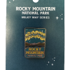 milky way pin The Pin - RMNP Milky Way features a Milky Way design against a night sky, presented on a labeled card.