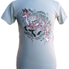 Sage "T-Shirt - RMNP Whimsy Fox" featuring an illustrated fox with plants and stars, plus "Rocky Mountain Colorado" text on the back.