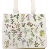 wildflowers usa back The Tote Bag - Wildflowers of the USA features a white design with illustrations of various wildflowers and "WILDFLOWERS of the USA" printed at the bottom.