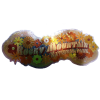 A shiny Sticker - Foil Retro Flower features bold “Rocky Mountain National Park” text with a vibrant flower design.