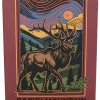 The Magnet - RMNP Majestic Elk features an illustrated elk before pine trees and mountains beneath a stylized sky, with "Rocky Mountain National Park" displayed at the bottom.
