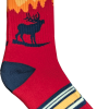 A single “Socks - RMNP Fall Elk” in red, featuring a Rocky Mountain Conservancy tag and a graphic of a bull elk, a forest, and a setting sun.